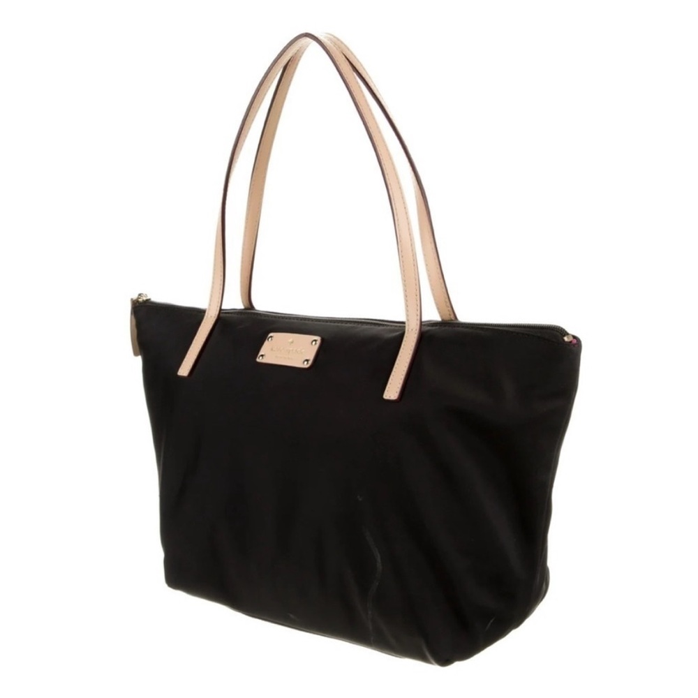 Kate Spade Black Tote with Pink Interior